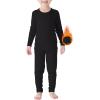 imageAmerican Trends Boys Thermal Underwear Set Kids Long Johns Set Fleece Lined Base Layer Soft Warm Winter Thermals Sets for Toddler Black 2T3T