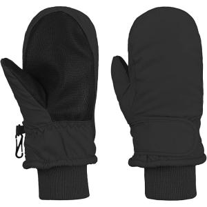 imageAmerican Trends Toddler Mittens Boys Snow Waterproof Ski Mitten Fleece Warm Winter Kids Gloves for Baby Boy GirlA Black