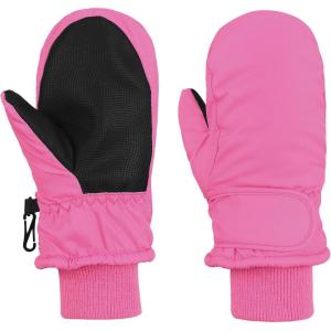 imageAmerican Trends Toddler Mittens Boys Snow Waterproof Ski Mitten Fleece Warm Winter Kids Gloves for Baby Boy GirlPink