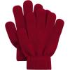 imageAmerican Trends 6 Pairs Kids Magic Gloves Winter Warm Full Fingers Gloves Soft Knitted Mittens for Baby Boys GirlsMaroonplumgreen