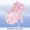 imageAmerican Trends Lined Fleece Toddler Mittens Kids Winter Ski Gloves Waterproof Snow Baby Mitten for Boys GirlsChristmas Man