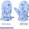 imageAmerican Trends Lined Fleece Toddler Mittens Kids Winter Ski Gloves Waterproof Snow Baby Mitten for Boys GirlsLight Blue