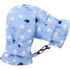 imageAmerican Trends Lined Fleece Toddler Mittens Kids Winter Ski Gloves Waterproof Snow Baby Mitten for Boys GirlsLight Blue