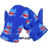 imageAmerican Trends Lined Fleece Toddler Mittens Kids Winter Ski Gloves Waterproof Snow Baby Mitten for Boys GirlsLittle Shark