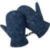imageAmerican Trends Lined Fleece Toddler Mittens Kids Winter Ski Gloves Waterproof Snow Baby Mitten for Boys GirlsNavy Print