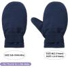 imageAmerican Trends Lined Fleece Toddler Mittens Kids Winter Ski Gloves Waterproof Snow Baby Mitten for Boys GirlsPure Navy