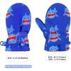 imageAmerican Trends Lined Fleece Toddler Mittens Kids Winter Ski Gloves Waterproof Snow Baby Mitten for Boys GirlsShark