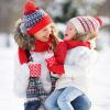 imageAmerican Trends Toddler Mittens Kids Soft Knitted Winter Gloves Warm Thick Cold Protection Gloves for Baby Boys GirlsGreen