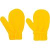 imageAmerican Trends Toddler Mittens Kids Soft Knitted Winter Gloves Warm Thick Cold Protection Gloves for Baby Boys GirlsYellow
