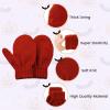 imageAmerican Trends Toddler Mittens Kids Soft Knitted Winter Gloves Warm Thick Cold Protection Gloves for Baby Boys GirlsYellow