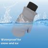 imageAmerican Trends Toddler Mittens Snow Boys Waterproof Gloves Kids Ski Winter Gloves for Girls Infant Baby MittensBlack With Light Reflection Strip
