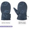 imageAmerican Trends Toddler Mittens Warm Kids Lined Fleece Gloves Winter Ski Gloves Snow Waterproof Mittens for Baby Boys GirlsBaby Navy Print