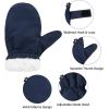 imageAmerican Trends Toddler Mittens Warm Kids Lined Fleece Gloves Winter Ski Gloves Snow Waterproof Mittens for Baby Boys GirlsBlack  Navy