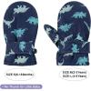 imageAmerican Trends Toddler Mittens Warm Kids Lined Fleece Gloves Winter Ski Gloves Snow Waterproof Mittens for Baby Boys GirlsBlue Dinosaur