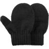 imageAmerican Trends Kids Winter Toddler Mittens Multicolor Soft Knitted Gloves Thick Cold Protection MittenA Black