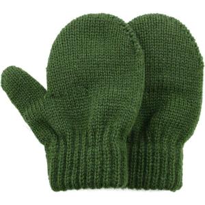 imageAmerican Trends Toddler Mittens Kids Soft Knitted Winter Gloves Warm Thick Cold Protection Gloves for Baby Boys GirlsGreen