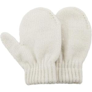 imageAmerican Trends Toddler Mittens Kids Soft Knitted Winter Gloves Warm Thick Cold Protection Gloves for Baby Boys GirlsWhite