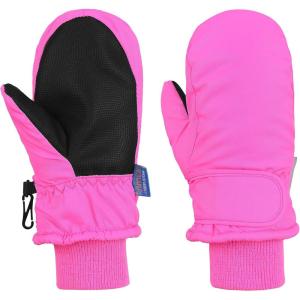 imageAmerican Trends Toddler Mittens Snow Boys Waterproof Gloves Kids Ski Winter Gloves for Girls Infant Baby MittensRose