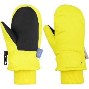 imageAmerican Trends Toddler Mittens Snow Boys Waterproof Gloves Kids Ski Winter Gloves for Girls Infant Baby MittensYellow