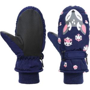 imageAmerican Trends Toddler Waterproof Gloves Boys Girls Kids Winter Gloves Baby Mittens Ski Warm SnowNavy