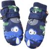 imageAmerican Trends Toddler Winter Mittens Waterproof Boy Ski Gloves Warm Fleece Snow Mitten for Baby Boy Girl Cold WeatherA Navy Green