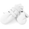 imageAmerican Trends Toddler Winter Mittens Waterproof Boy Ski Gloves Warm Fleece Snow Mitten for Baby Boy Girl Cold WeatherPure White