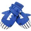 imageAmerican Trends Toddler Winter Mittens Waterproof Boy Ski Gloves Warm Fleece Snow Mitten for Baby Boy Girl Cold WeatherWhale Blue