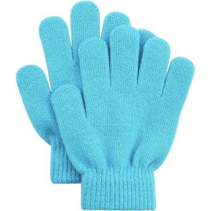 imageAmerican Trends Toddler Magic Gloves Kids Winter Gloves Toddler Warm Mittens Kids Knitted Mittens for Baby Boys GirlsLight Blue