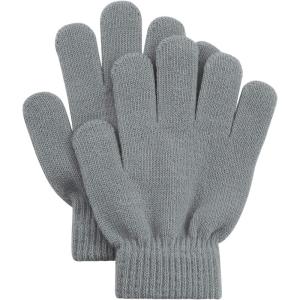 imageAmerican Trends Toddler Magic Gloves Kids Winter Gloves Toddler Warm Mittens Kids Knitted Mittens for Baby Boys GirlsLight Gray