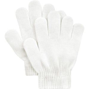 imageAmerican Trends Toddler Magic Gloves Kids Winter Gloves Toddler Warm Mittens Kids Knitted Mittens for Baby Boys GirlsWhite