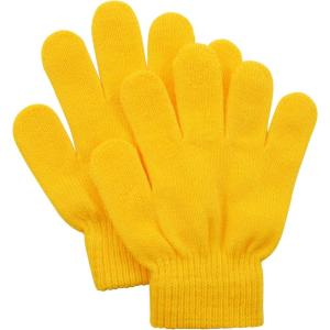 imageAmerican Trends Toddler Magic Gloves Kids Winter Gloves Toddler Warm Mittens Kids Knitted Mittens for Baby Boys GirlsYellow