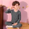 imageThermal Underwear for Kids Toddler Winter Base Layer Long Johns Sets for Girls BoysBlack White Stripes