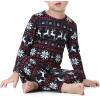 imageThermal Underwear for Kids Toddler Winter Base Layer Long Johns Sets for Girls BoysChristmas Snowflakes