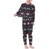 imageThermal Underwear for Kids Toddler Winter Base Layer Long Johns Sets for Girls BoysChristmas Snowflakes