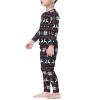 imageThermal Underwear for Kids Toddler Winter Base Layer Long Johns Sets for Girls BoysChristmas Snowflakes