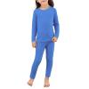 imageThermal Underwear for Kids Toddler Winter Base Layer Long Johns Sets for Girls BoysDark Blue