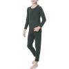 imageThermal Underwear for Kids Toddler Winter Base Layer Long Johns Sets for Girls BoysDark Green