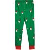 imageThermal Underwear for Kids Toddler Winter Base Layer Long Johns Sets for Girls BoysGreen Santa Claus