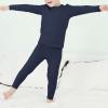 imageThermal Underwear for Kids Toddler Winter Base Layer Long Johns Sets for Girls BoysNavy