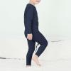 imageThermal Underwear for Kids Toddler Winter Base Layer Long Johns Sets for Girls BoysNavy