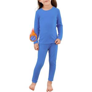 imageThermal Underwear for Kids Toddler Winter Base Layer Long Johns Sets for Girls BoysDark Blue