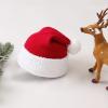 imageAmerican Trends Baby Santa Hat Unisex Infant Christmas Hat Baby Winter Hat Christmas Knitted Hat Baby BeanieRed Santa Hat