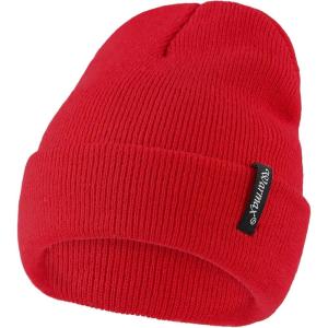 imageAmerican Trends Baby Beanie Hat for Toddler Kids Beanies Infant Baby Boys Girls Knit Winter Hats1 Pack Red