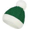 imageAmerican Trends Christmas Santa Hat for Children Xmas Kids Knit Hat Soft Warm Baby Beanie for Baby Toddler Infant3 Pack1