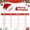 imageAmerican Trends Plush Santa Hat for Kids Unisex Red Velvet Santa Claus Hat for XmasRed