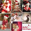 imageAmerican Trends Plush Santa Hat for Kids Unisex Red Velvet Santa Claus Hat for XmasRed