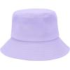 imageKids Bucket Hats Summer Sun Protection Beach Cap Cotton Unisex Kids Sun Hat Outdoor Visor Cap for Boys GirlsPinkpurple