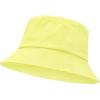 imageKids Bucket Hats Summer Sun Protection Beach Cap Cotton Unisex Kids Sun Hat Outdoor Visor Cap for Boys GirlsYellow