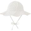 imageBaby Sun Hat Toddler Baby Girl Hats UPF 50 Summer Kids Beach Wide Brim Bucket CapsBeige Stripes
