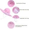 imageBaby Sun Hat Toddler Baby Girl Hats UPF 50 Summer Kids Beach Wide Brim Bucket CapsF Pink